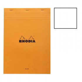 photo-Bloc notes - A4 -  21 x 29,7 cm - Pages blanches - 80 feuilles - Rhodia