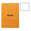 photo-Bloc notes - A5 -  14,8 x 21 cm - Pages blanches - 80 feuilles - Rhodia