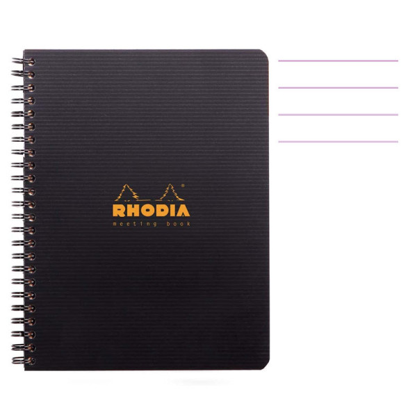 photo-Bloc notes - Cahier - A5 - 16 x 21 cm - Lignes - 160 pages - Rhodia