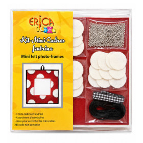 photo-Cadre-photo à créer soi-même - Scrapbooking - Feutrine + accessoires inclus