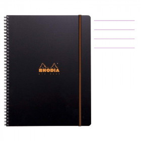 photo-Cahier - Bloc - A4 - 21x29,7 cm - Lignes - 160 pages - Pages détachables - Rhodia