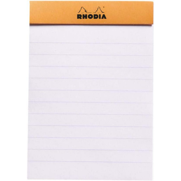 Bloc notes - A7 - 7,4x10,5 cm - Lignes - 80 feuilles - Rhodia