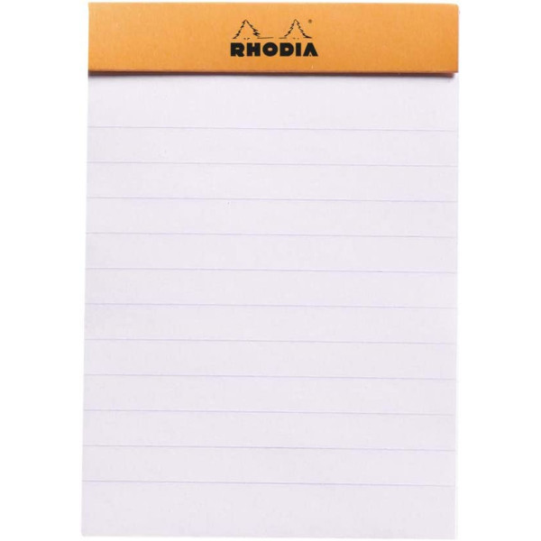Bloc notes - 8,5 x 12 cm - Lignes - 80 feuilles - Rhodia