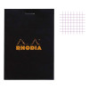 photo-Bloc notes - A7 - 7,4x10,5 cm - Petits Carreaux - 80 feuilles - Noir - Rhodia