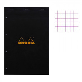 photo-Bloc notes - A4 - 21x29,7 cm - Petits Carreaux - 80 feuilles - Perforées - Rhodia