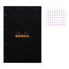 photo-Bloc notes - A4 - 21x29,7 cm - Petits Carreaux - 80 feuilles - Perforées - Rhodia