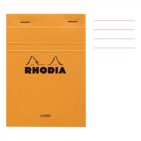 photo-Bloc notes - A6 - 10,5x14,8 cm - Lignes - 80 feuilles  - Rhodia