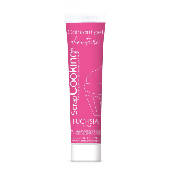 PHOTO-Colorant alimentaire en gel rose - Glaçage, pâte à sucre et pâtisserie - ScrapCooking - 20 g