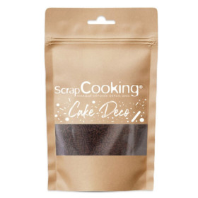 Vermicelles au chocolat noir - Décoration desserts, gâteaux et glaces - ScrapCooking - 70 g