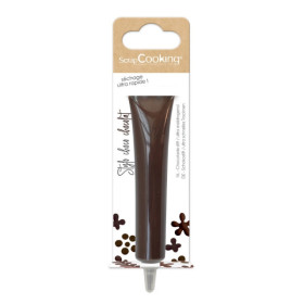 photo-Stylo alimentaire marron goût choco - Décoration gâteaux et biscuits - ScrapCooking - 25 g