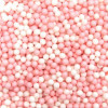 Perles en sucre roses et blanches - Décoration gâteaux et cupcakes - ScrapCooking - 55 g