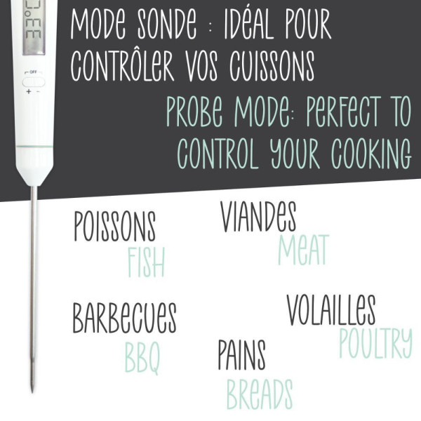 Fouet thermomètre 2-en-1 avec sonde intégrée - -20 à +250 °C - ScrapCooking