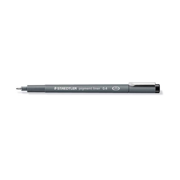 photo-Feutre d'écriture - Noir - Pointe 0.4mm - Pigment Liner 308 - Staedtler