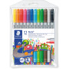 photo-12 feutres de coloriage - Deux mines - Staedtler - Noris 320