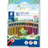 photo-36 crayons de couleur - Fabriqués en bois recyclé -  Staedtler - Noris Colour 185