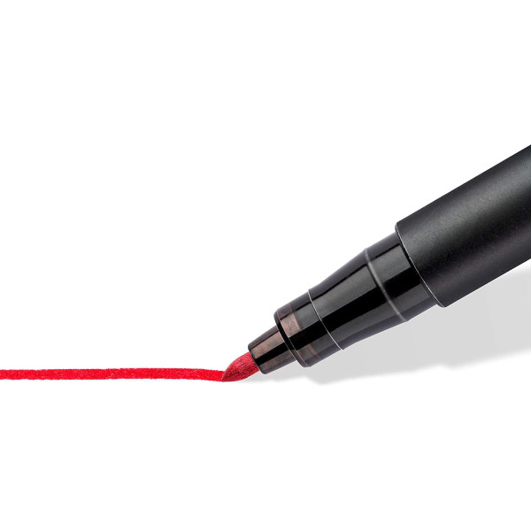4 feutres - Indélébile - Permanent - Noir Bleu Rouge Vert - Lumocolor - Staedtler