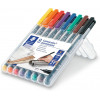 8 feutres d'écriture - Indélébile - Permanent - Toutes surfaces - Pointe fine - Staedtler