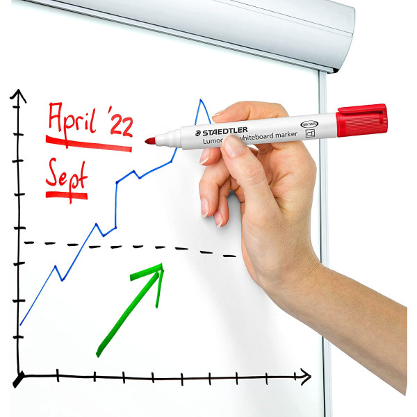 8 marqueurs - Effaçable - Ardoise - Tableau blanc - Pointe ogive - Staedtler