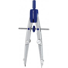 Compas scolaire  - Avec vis - Réglage rapide et précis - Staedtler Noris 550