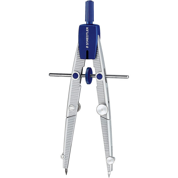 Compas scolaire  - Avec vis - Réglage rapide et précis - Staedtler Noris 550