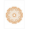 photo-Pochoir mandala format A4 décoration peinture QBIX