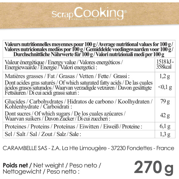 Préparation pour donuts maison - Mini et maxi donuts - ScrapCooking - 270 g