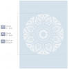 Pochoir mandala format A4 décoration peinture QBIX
