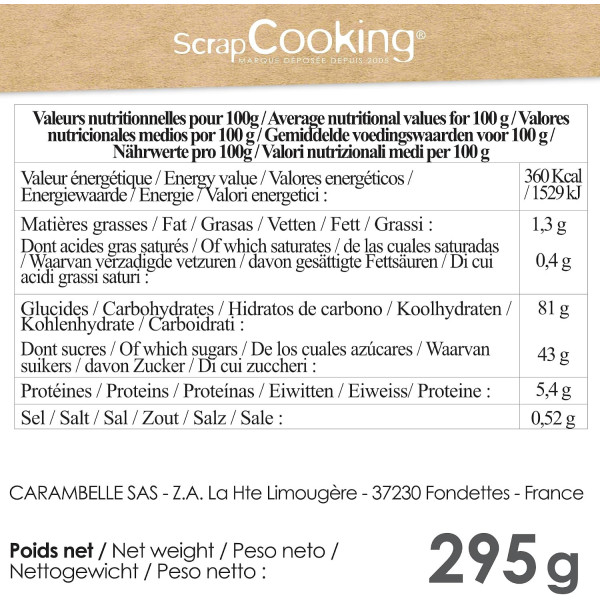 Préparation pour gâteaux oursons - Mix nature et cacao - ScrapCooking - 295 g