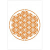 photo-Pochoir mandala format A5 décoration peinture QBIX