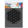 Pochoir mandala format A5 décoration peinture QBIX