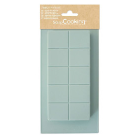 photo-Moule tablette de chocolat en silicone Platinum - 21 x 10,5 x 2 cm - ScrapCooking