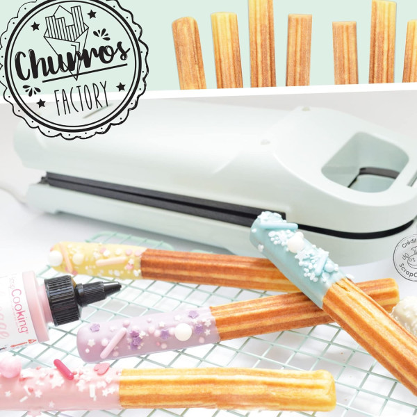 Machine à churros sans friture Churros Factory - 4 empreintes - 750 W - ScrapCooking