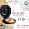 Mini machine à donuts - Plaque Ø 8 cm - 360 W - ScrapCooking