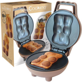 photo-Mini appareil à gâteaux oursons - Plaque Ø 11 cm - 360 W - ScrapCooking