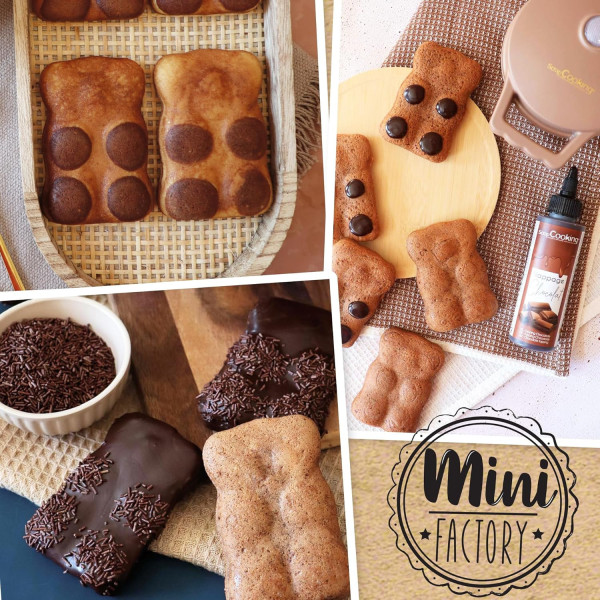 Mini appareil à gâteaux oursons - Plaque Ø 11 cm - 360 W - ScrapCooking