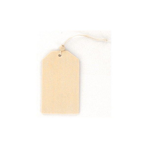 photo-Etiquettes en bois - Personnalisable - Rectangle - 8,5x5cm - 6 pièces