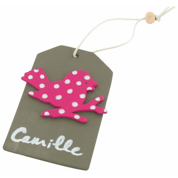 Etiquettes en bois - Personnalisable - Rectangle - 8,5x5cm - 6 pièces