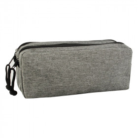 photo-Trousse - 2 compartiments - Gris chiné - Rectangulaire - Clairefontaine