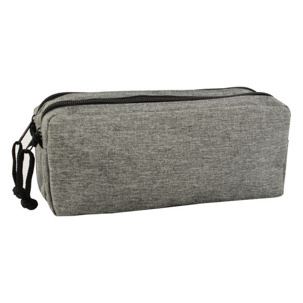 photo-Trousse - 2 compartiments - Gris chiné - Rectangulaire - Clairefontaine