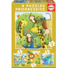photo-4 puzzles - Les animaux sauvages - Enfant - Dès 3/4 ans