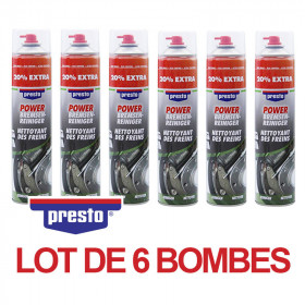 photo-6 bombes de produit nettoyant pour freins - Voiture - Moto - Sans acétone - Presto