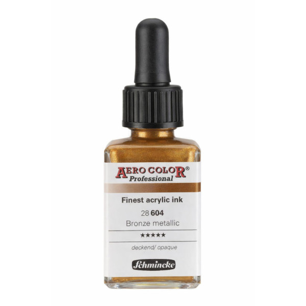 Encre acrylique - Extra-fine - Bronze métallique - 28 916 - Aéro Color Pro - Schmincke