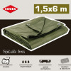 Bâche de protection - Pour le bois - Bûches de bois - Etanche - 1,5 x 6m