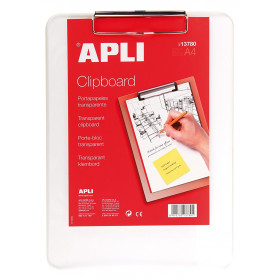 photo-Porte-bloc en plastique transparent A4 - Apli
