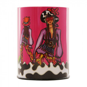 photo-Pot à crayon - Métal - Rose - Fantaisie - Sophie Mascwell - Clairefontaine