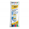 Etui de 4 marqueurs effaçable à sec pour tableau blanc - Velleda - BIC