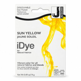 Teinture textile en sachet soluble iDye Natural – Jaune soleil 403 – 14 g – Jacquard