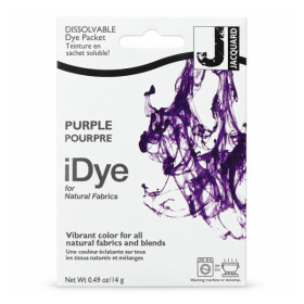 Teinture textile en sachet soluble iDye Natural – Pourpre 416 – 14 g – Jacquard