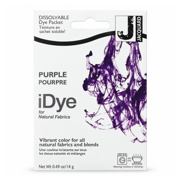 Teinture textile en sachet soluble iDye Natural – Pourpre 416 – 14 g – Jacquard