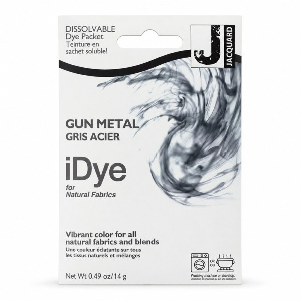 Teinture textile en sachet soluble iDye Natural – Gris acier 429 – 14 g – Jacquard